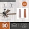 Vaxcel Clybourn Farmhouse Industrial 52 inch Bronze Ceiling Fan with Wire Cage LED Light Kit F0042 - alternate 4